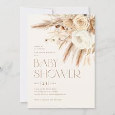 Floral Boho Gender Neutral Baby Shower Invitation  Zazzle Gender Neutral Shower Invitations, Gender Neutral Baby Shower Invites, Highland Cow Baby Shower Invitation, Boho Baby Shower Invitations Zazzle, Giraffe Baby Shower Invitations, Gender Neutral Baby Shower Invitations, 30th Birthday Invitations, Gender Neutral Baby Shower