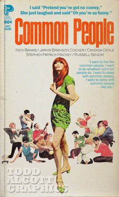 a book cover for common people with an image of a woman in a green dress