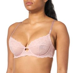 PRICES MAY VARY. Provides the perfect lift for every size Oversized floral lace galloon with a soft, flexible wide band Lightweight open net mesh with picot trim for delicate detailing Adjustable straps for convertible wear, scalloped lace trim and underwire support Model is approximately 5'9" wearing size 34B Everyday Bra, Calvin Klein Woman, Scalloped Lace, Bra Lingerie, Lace Bra, Floral Lace, Lace Trim, Convertible, Adjustable Straps