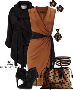 "Burberry Bag & Shoes" by amo-iste ❤ liked on Polyvore Best Fall Outfits, Black Combination, Custom Purses, Custom Handbags, Designer Footwear, Bag Shoes, Shoe Repair, Copper Color