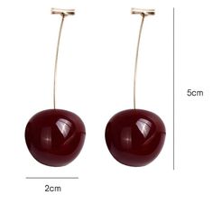 These luscious cherry earrings are alluring and fascinating just like you. Design: Cherry EarringsMetals Type: Zinc AlloySize: 5cm by 2cmWeight: 14g per Pair 💖Shipping And Delivery Time♡♥Processing time: 24-48 hours.♥Estimated Shipping Times:Free Shipping 16-24 business days.Priority Shipping 8-15 business days. Cherry Color Earrings For Summer Party, Cherry Colored Earrings For Summer Party, Party Cherry Earrings, Cherry Color Dangle Earrings For Party, Cherry Dangle Earrings For Party, Fruit Fashion, Cherry Cherry, Cherry Earrings, Cherry Fruit