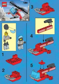 the instructions for how to build a lego space shuttle with an astronaut and rocket ship