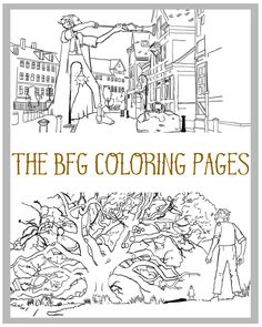 the big coloring pages is shown in black and white, with an image of a man standing