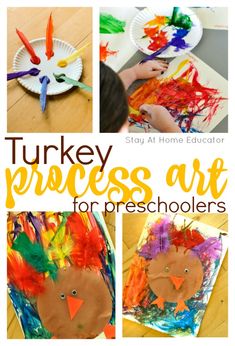 turkey process art for preschoolers to make