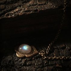 Mara  Antique Rainbow Moonstone Necklace Moonstone by OnlySonum Gold Moonstone Pendant Necklace, Gold Moonstone Necklace As Gift, Gold Moonstone Necklace For Gift, Spiritual Moonstone Jewelry For Festivals, Bohemian Moonstone Jewelry With Moon Charm, Mystical Moonstone Necklaces For Meditation, Bohemian Crescent Moonstone Jewelry, Mystical Moonstone Necklace For Meditation, Spiritual Moonstone Pendant Necklace