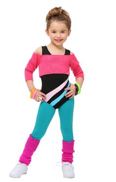 80s Workout Costume, 80s Toddler, 80s Workout Outfit, Workout Girl, 80s Workout, 80s Costume, Neon Outfits, 80s Outfit, Toddler Costumes