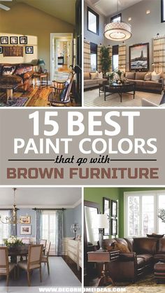 the best paint colors that go with brown furniture