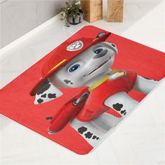 marshall happiest dogs paw patrol bath rugs Dogs Paw, Vanity Colors, Bath Tubs, Shower Stall, Bath Mat Rug, Dog Paws, Happy Dogs, Bath Mats, Bath Rugs