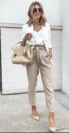 Blazer Shoes, Chic Work Outfit, Chique Outfits, Business Casual Outfits For Work, Summer Work Outfits, Stylish Work Outfits, Business Outfit, Casual Work Outfits