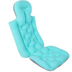 an inflatable chair is shown on a white background