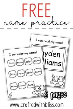 This EDITABLE Name Practice Worksheet is a great way to master name. Some kids struggle mastering his/name. As teachers/parents, we need to be creative in teaching them. We prepared a fun way of mastering or learning a name. This file with auto-fulfill the names onto the other pages.



This file includes:

1. Reading Name

2. Tracing Name

3. Coloring Name Learning To Write Your Name Preschool, Letters In My Name Preschool Activity, Name Centers For Preschool, Preschool Name Trace Free Printable, Tracing Names For Preschoolers, Learning To Write Your Name, Name Practice Kindergarten Editable Free, First Day Of School Crowns Free, Name Recognition Preschool Free Printable