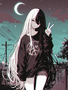 Bestie Pfp, Anime Goth, Anime Artwork Wallpaper, Anime Monochrome, My Bestie, Anime Girlxgirl, 판타지 아트