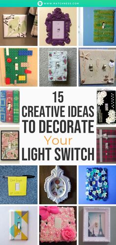 the top ten creative diy projects to decorate with light switch plates and magnets