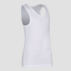 Provide an extra layer of comfort underneath button-down shirts and tees with these Fruit of the Loom Boys' White Tanks. These tank top style A-shirts provide a cooler alternative to a traditional undershirt during warmer weather while giving him the comfort and protection he needs. Each cotton A-shirt is made with stretchy, ribbed fabric that provides a comfortable contoured fit all day. Fabric Contents: 100% Cotton White Crew Neck Tank Top For Layering, Basic White Tank Top For Layering, White Cotton Tank Top For Layering, Sporty Cotton Top For Layering, Classic White Cotton Tank Top, White Medium Support Bra-friendly Tank Top, Cheap White Moisture-wicking Tank Top, White Compressive Breathable Tank Top, White Mens Tank Top