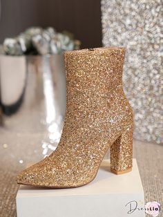 Casual Fashion Sequins Solid Boots Western Ankle Boots, Boot Shoes Women, High Boots, Customer Support, Casual Fashion, Shoe Boots, Ankle Boots, Fast Delivery, Women Shoes