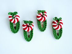 These beautiful hair clips feature Christmas-themed designs. They are comfortable to wear. These hair snaps are perfect unique gifts for baby girls, toddlers, girls, daughters, and granddaughters. Whether you're looking for a Christmas, birthday, or baby shower gift, these cute crochet hair accessories are sure to please. 🪡 PRODUCT DETAILS: * Materials: Crochet, Amigurumi * Size: ~ 2-3 inches x ~ 1-1.5 inches * Durable design, high-quality craftsmanship * Perfect unique gift for toddlers, baby girls, daughters, granddaughters * Note that the prices are provided for a single hair clip, not for a set of 2. 🪡 SHIPPING: All orders will be processed in standard 3-5 business days and will be shipped using USPS First-Class mail which generally arrives in 2-6 business days. Follow us on Instagra Gingerbread Hair Bow, Christmas Hair Clip, Hair Snap, Unique Hair Clip, Simple Cards Handmade, Crochet Hair Clips, Candy Hair, Toddler Christmas Gifts, Yarn Craft