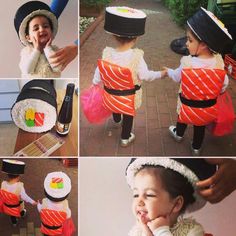 Sushi Halloween Outfits For Kids, Toddler Costumes Girl, Japanese Costume, Toddler Halloween Costumes, Toddler Costumes