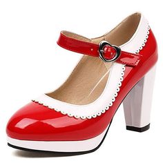 Check out these trendy and unique pumps!




 These vintage red pumps are a must-have for women who want to have a refined and classic look . This model is both timeless and elegant . Its bright color enhances any outfit and brings a touch of sophistication . With its vintage style, they adapt to all occasions, from the most formal to the most casual. The impeccable finish brings a luxurious final touch to your look.



 Material: PU

 Round Tip

 Color: Red

 Free Shipping Bow High Heels, Halter Dress Short, Mary Jane High Heels, Heels Online, Red Pumps, Chunky High Heels, Mary Jane Heels, Women's Heels, Mary Jane Shoes