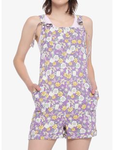 Disney Tangled Floral Tie Linen Shortalls Disney Princess Tangled, Princess Tangled, Disney Pants, Feminine Blouses, Disney Tangled, Xl Girls, Disney Shirts, Boyfriend Fit, Summer Wear