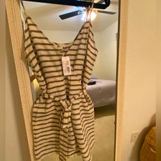 Beautiful Women’s Romper From Billabong Can Be Used As A Bathing Suit Coverup Or Along. New With Tags Casual Striped Jumpsuits And Rompers For Loungewear, Striped Sleeveless Jumpsuits And Rompers For Loungewear, Sleeveless Striped Jumpsuits And Rompers For Loungewear, Striped Sleeveless Jumpsuit For Loungewear, Casual Striped V-neck Jumpsuits And Rompers, Billabong Women, Bathing Suit Cover Up, Billabong, Rompers Women