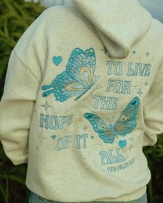 Everything Comes In Waves, The Hope, Heather White, Oversized Hoodie, Oversize Hoodie, Embroidery Art