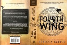 the front and back cover of fourth wing by rebeca yarros book review