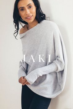 Light Grey Back In Stock. Draped Sweater, Pull Oversize, Lace Vest, Oversized Jumper, Off Shoulder Sweater, Collar Designs, Knitted Jumper, Shoulder Sweater, Soft Knits