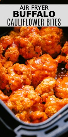 an air fryer buffalo cauliflower bites recipe