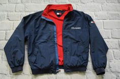 Measurements (Laying Flat):   long) 72 cm - 28 inches chest) 68 cm - 27 inches sleeve) 84 cm - 33 inches * Please let me know if you have any additional questions :) Tommy Hilfiger Sporty Streetwear Windbreaker, Tommy Hilfiger Sporty Windbreaker For Streetwear, Vintage Tommy Hilfiger, Urban Fashion, Nike Jacket, Tommy Hilfiger, Bomber Jacket, Athletic Jacket, Let Me