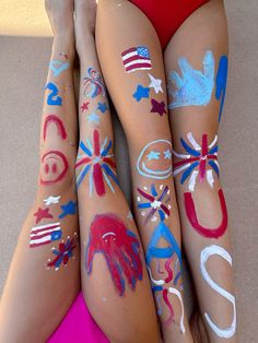 Usa Football Theme, 2025 Beach, Leg Painting, Football Theme, Body Accessories, Football Themes, Spirit Week, Football Games, July 4th