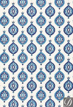 Samovar by Martyn Lawrence Bullard Martyn Lawrence Bullard, Peacock Wallpaper, Schumacher Wallpaper, Turkish Tile, Design Textile, Leaf Wallpaper, Pretty Patterns, Textile Patterns, Blue Wallpapers