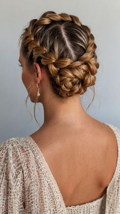 formal hairstyles to do with box braids Wedding Braids, Sleek Bun, Braid Out, Hair Color Pink