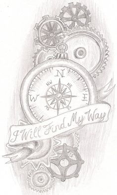 steam punk compass by jkucinic on deviantART Steampunk Tattoo, Kunst Tattoos, Tattoos For Women Half Sleeve, Irezumi Tattoos, Tattoo Women, Sleeve Tattoos For Women, Tattoo Love, Half Sleeve Tattoo