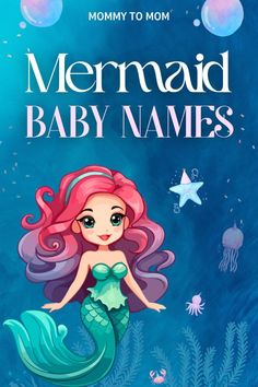 the mermaid baby names book is shown