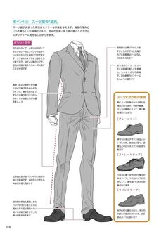 an image of a man in a suit and tie with instructions on how to wear it