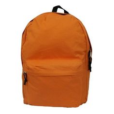 K-cliffs 18 inch Basic School backpack. Polyester. Dimension: 18"x13"x6" in color Orange Unisex all ages Age Group: adult. Cheap School Bags, Popular Backpacks, School Bookbags, Simple Backpack, Computer Backpack, School Bags For Girls, Classic Backpack, Backpack Bag, Book Bag