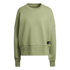 Women's adidas W Fi 3s Crew Stripe Sports Round Neck Pullover Long Sleeves Acid Green Hoodie HC1639 (Women's) Memes Status, Hoodie Green, Striped Sweatshirts, Adidas Sweatshirt, Green Hoodie, Adidas Performance, Stylish Sneakers, Long Sleeve Hoodie, Adidas Women