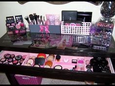 💖 Mcbling Makeup, Ikea Malm Dressing Table, Malm Dressing Table, Brow Tint, Makeup Station, Makeup Organization Vanity, Ikea Malm, Diy Ikea, Makeup Guide