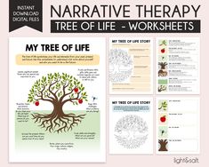 "THIS LISTING IS FOR AN INSTANT DOWNLOAD, PRINT YOURSELF FILE. NO PHYSICAL PRODUCT WILL BE SHIPPED. These trauma therapy worksheets can serve as a great tool for any individual that has experience any traumatic event and wants to work on their journey on healing. These worksheets can be used by older children, teens and adults! These worksheets include 5 pages with questions and exercises! By purchasing you will be able to download 2 PDF files with 5 pages each. The files are sized either 8.5x11 Cbt Therapy Worksheets, Narrative Therapy, Social Worker Office Decor, Healing Circle, Office Decor School, Sister Trip, Therapeutic Recreation, Cbt Therapy, Decor School