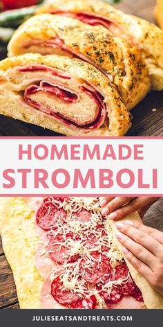 homemade stromboli is an easy and delicious appetizer