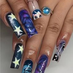 Super Cute And Stylish Ships In 5-10 Business Days Xl Acrylics, Coraline Nails Acrylic, Coraline Nail Designs, Coraline Nails Art, Caroline Nails, Corpse Bride Nails, Coraline Nails, Cool Nail Art Designs, Sally Nails