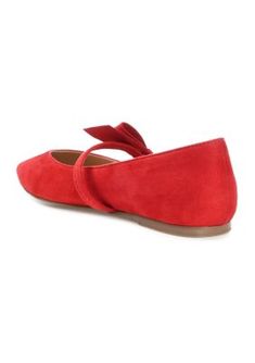 In these Mary Jane flats, you'll always take on the day with confidence. The Aizlynn by Journee Collection is a pointed-toe flat detailed with a strap at the vamp topped with a darling bow accent. This timeless look fits like a dream, thanks to the soft vegan leather and padded insole. | Journee Collection Women's Aizlynn Flats, Red, 7.5M Red Ballet Flats For Spring Formal, Red Ballet Flats For Spring Formal Occasion, Red Formal Ballet Flats For Spring, Red Spring Formal Ballet Flats, Red Ballet Flats For Spring, Red Pointed Toe Ballet Flats For Spring, Red Low Heel Flats For Spring, Red Slip-on Ballet Flats For Spring, Spring Ballet Flats With Red Sole