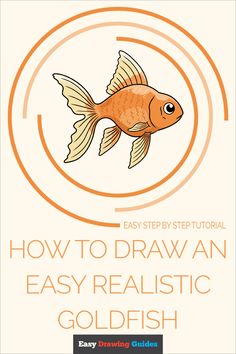 how to draw an easy realistic goldfish