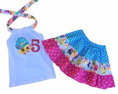 Shopkins Little Girl Outfit Bug Clothing, Shopkins Birthday, Birthday Girl Dress, Birthday Girl Outfit, Theme Birthday Party, Twirl Dress, Note Box, Theme Birthday, Fun Day