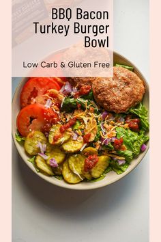 healthy dinner, BBQ Bacon Turkey Burger Bowl