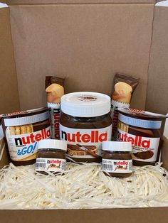 nutella and gourmet pasta in a box