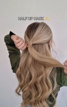 In this hair tutorial, I’m going to show you a gorgeous half-up hairstyle. If you’re on the lookout for hair styling inspiration, you’ve come to the right place. Half Updo Tutorial Easy, Half Up Half Down How To, Half Up Topsy Tail Hairstyles, Half Up Half Down Hair Diy, Half Updo For Fine Hair, Hair Styles For Dinner, Hair Pulled Back Half Up, Half Up Half Down Medium Hair, Easy Half Updos For Long Hair