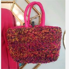 Reposhing This Item I Purchased From @Jcaldwell795. Loved It, But Ready To Rotate For Something New. Questions? Leave A Comment Below! Womens Tote Bags, Something New, Confetti, Bags Women, Pink Purple, Straw, Paris, Purple, Pink