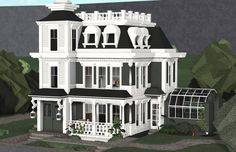 bloxburg small house layouts Bloxburg English House, Small Modern Exterior, Layouts For Bloxburg, 2 Story Exterior, Bloxburg Small House, Bloxburg Small House Layouts, House Layouts 2 Story, 1 Floor House, Bloxburg House Layouts 2 Story