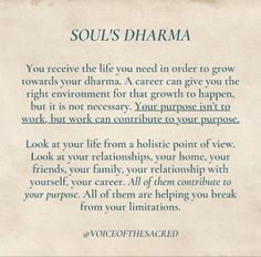 a poem written in blue ink on top of a piece of paper with the words soul's dharma